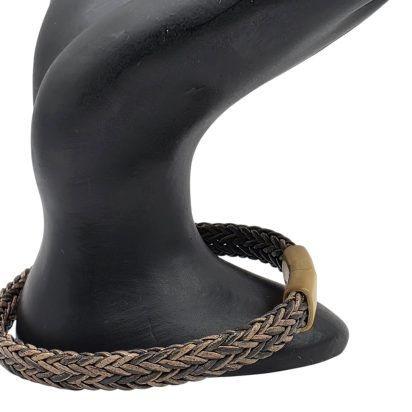 Spiral Braided Leather Bracelet - Style 332