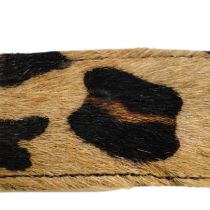 Hair-on leather belts - 40mm - Leopard Skin