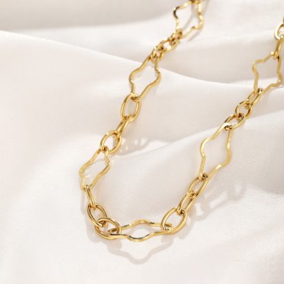 Gold Plated Stainless Steel Necklace - 508