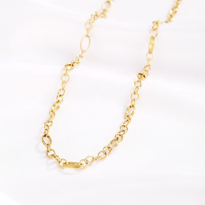 Gold Plated Stainless Steel Necklace - 503