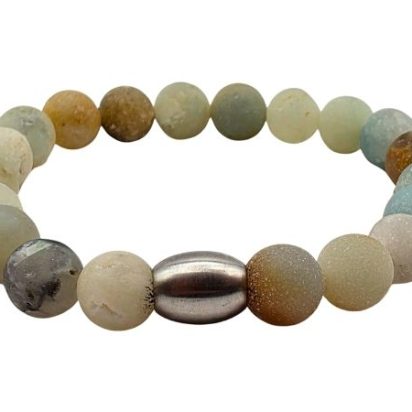 Amazonite Gemstone Bracelet: Style-541 (8mm)