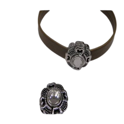 Zamak magnetic clasp: MGL-236 10*2,5mm (Antique Silver)