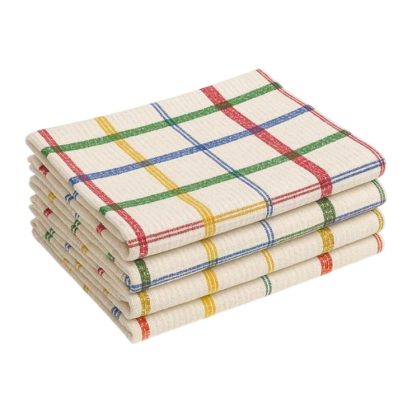 Multicoloured Grid Towel