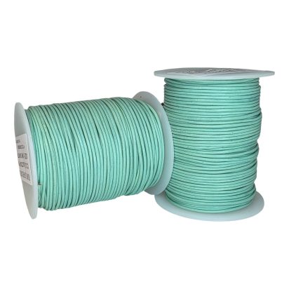 Round Leather Cord - 1mm - Lagoon