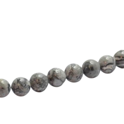 Grey Picasso Jasper (8mm)
