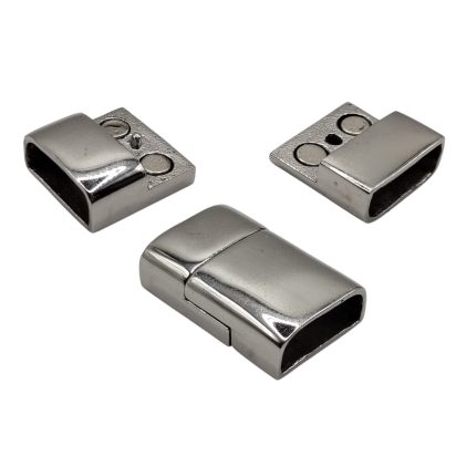 Stainless Steel Magnetic Clasp: MGST-23 14*5mm (Steel)
