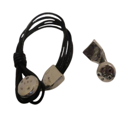 Zamak Open hook Clasp: ZAML-55 10mmx2.5mm (Steel Matt)