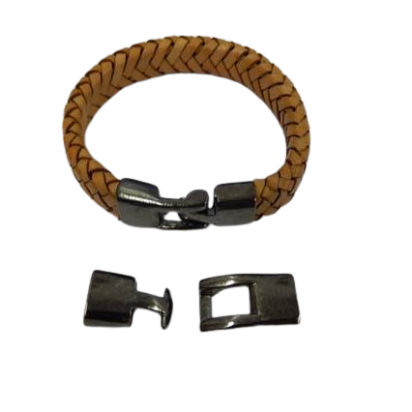Zamak Hook Clasps: ZAML-48 10*5.5mm (Black)
