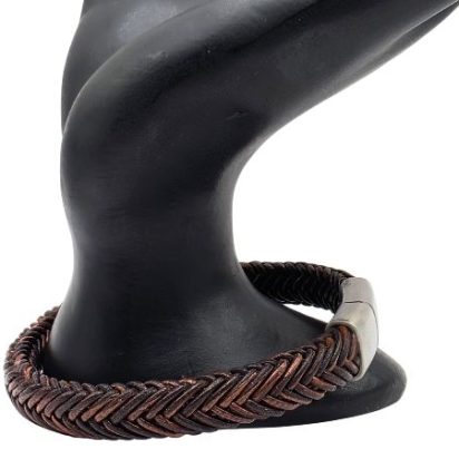 Spiral Braided Leather Bracelet - Style 337
