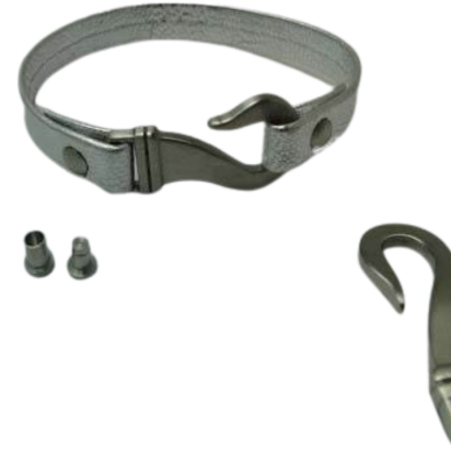 Stainless Steel Hook Clasp: MGST 203 4mm (steel Matt)