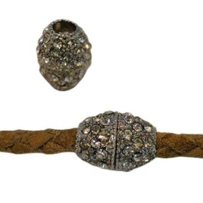 Zamak magnetic claps: MGL-125 5mm (Antique Silver)