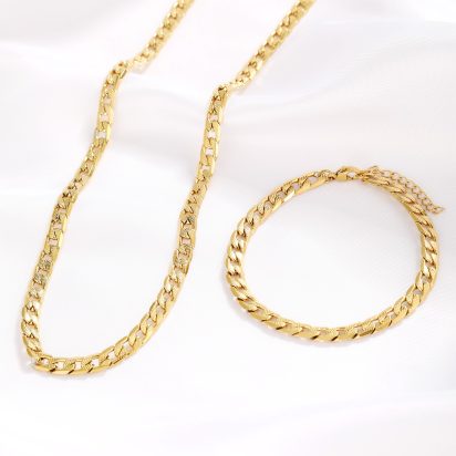 Gold Plated Stainless Steel Bracelet - Item 536