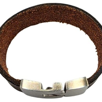 Plain Flat Leather Bracelet - Style 310