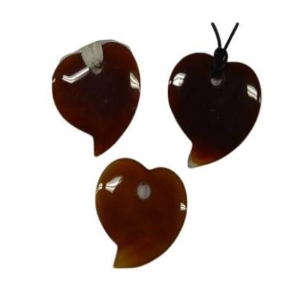 Semi Precious Stones Pendant: 21 (mixed brown)
