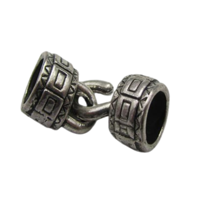 Zamak Hook Clasp: ZAML-39 6.8mm (Steel)