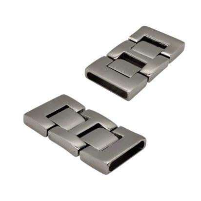 Stainless Steel Snap Lock Clasp: MGST 52 20x3.5mm (Steel)