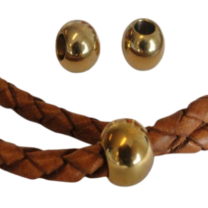 Stainless steel part for leather: SSP-35 5mm (GOLD)