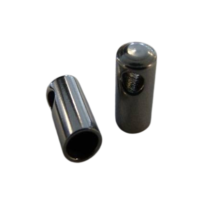 Stainless steel end cap: SSP 39 4mm (black)