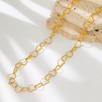 Gold Plated Stainless Steel Necklace - 516