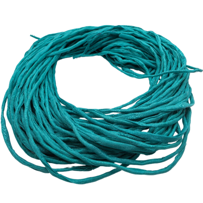 Silk Cords - Teal - 2mm