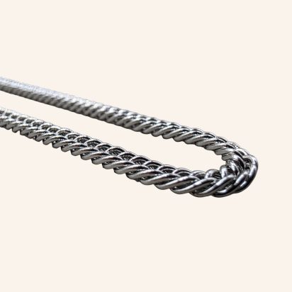 Panzer Chain Necklace - Silver - 3mm - Item 1001