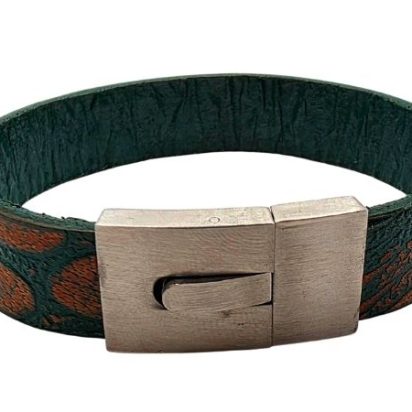 Plain Flat Leather Bracelet - Style 306