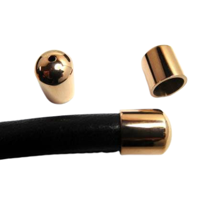 Stainless steel end cap: SSP 759 8mm (Rose Gold)