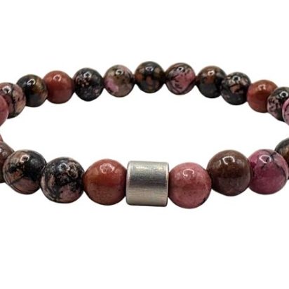 Rhyolite Gemstone Bracelet: Style-590 (6mm)