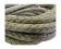 Fine Braided Nappa Leather Cords-8mm-CREAM
