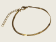 Flat Snake Embossed Chain Bracelet – Gold - Item 909