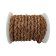 Dublin Bolo Braided Round Twist Leather Cords - 6mm -  Vintage Dark Tan