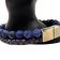 Combination Gemstone and Leather Bracelet - Style 169