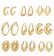 Stainless Steel Earnings - SSEAR8-PVD Gold plated