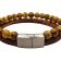 Combination Gemstone and Leather Bracelet - Style 164