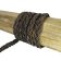 Ibiza braided leather cords - 10*5mm- vintage dark brown