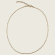 Square Twisted Boston Chain Necklace - Gold - 1mm - Item 903