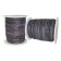 Round Leather Cord Black/Pink 2mm