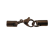 Stainless steel connector for leather: ssp 152 4mm (rose gold)
