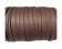 Flat Wax Cotton Cords - 3mm - Medium Brown