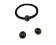 Zamak magnetic clasp: MGL 5 6mm (Black)
