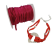 Habotai silk cords - Fuchsia