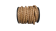 Oslo Round Braided Leather Cord - 8mm - Light Brown