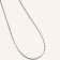 Square Boston Chain Necklace - Silver - 1mm - Item 985