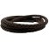 Rome Round Hollow Braided Style - 6mm - Brown