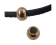 Stainless steel part for round leather: ssp-37 3mm (rose gold)