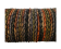 Oslo Round Braided Leather Cord - 8mm - Dark Shades