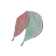 Pillow Cover - Green and Peach