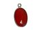 Silver Stone Pendant: RED ONYX