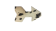 KC-Key Cord Arrow Shape 8cm cow white and black hair-on