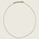 Flat Cable Chain Necklace - Gold - 0.5mm - Item 912